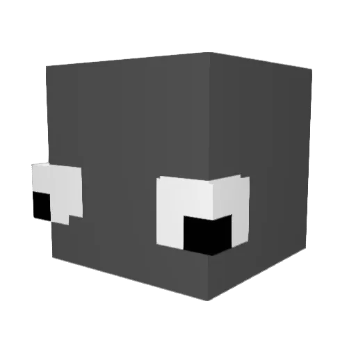 Hungrybird87 Minecraft avatar head, 3D render