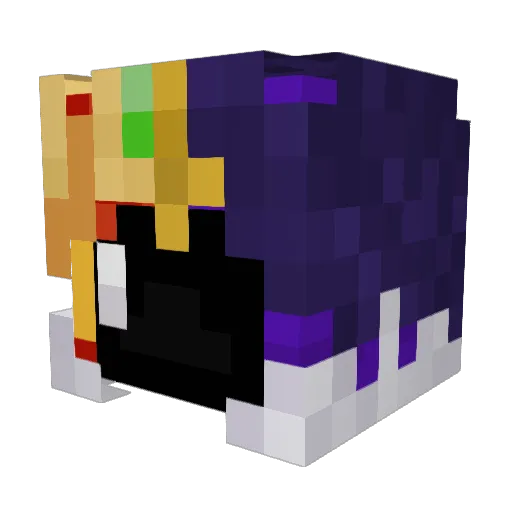 HunkeyMonkey Minecraft avatar head, 3D render