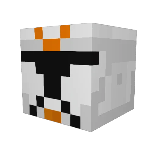 Hunkk Minecraft avatar head, 3D render