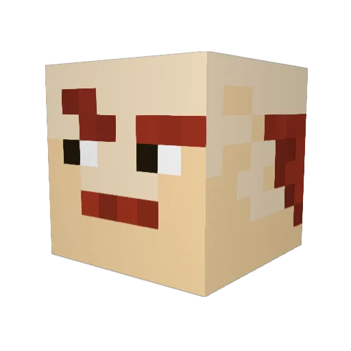 HunkyJesus2005 Minecraft avatar head, 3D render
