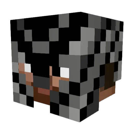 HunkyJohn Minecraft avatar head, 3D render