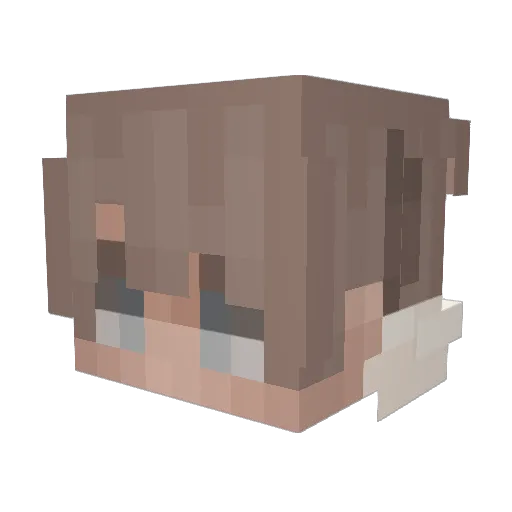 HunnerT_T Minecraft avatar head, 3D render
