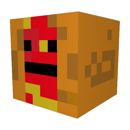 HunnyB3ar Minecraft avatar head, 3D render
