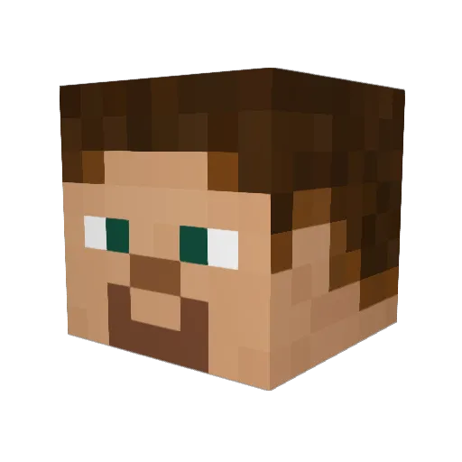 HunriXAFanom Minecraft avatar head, 3D render