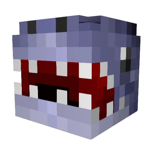HuntNav Minecraft avatar head, 3D render