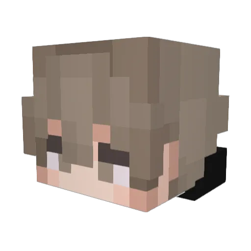 Hunt_YT Minecraft avatar head, 3D render