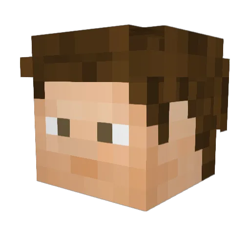 Huntaaa22 Minecraft avatar head, 3D render