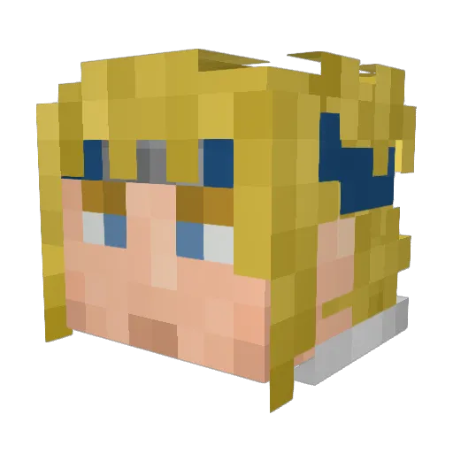 Hunte_Fox Minecraft avatar head, 3D render
