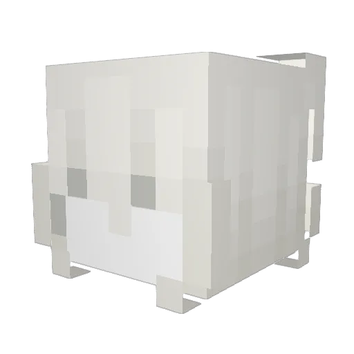 HuntedSuicide Minecraft avatar head, 3D render