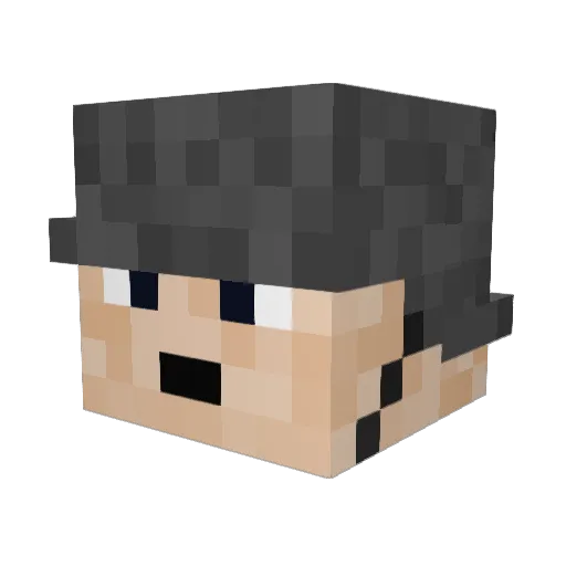 Hunter0721 Minecraft avatar head, 3D render