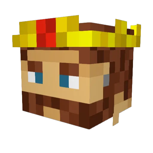Hunter12291 Minecraft avatar head, 3D render