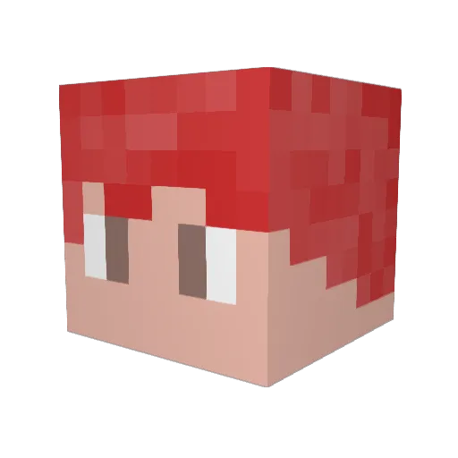 Hunter13333 Minecraft avatar head, 3D render