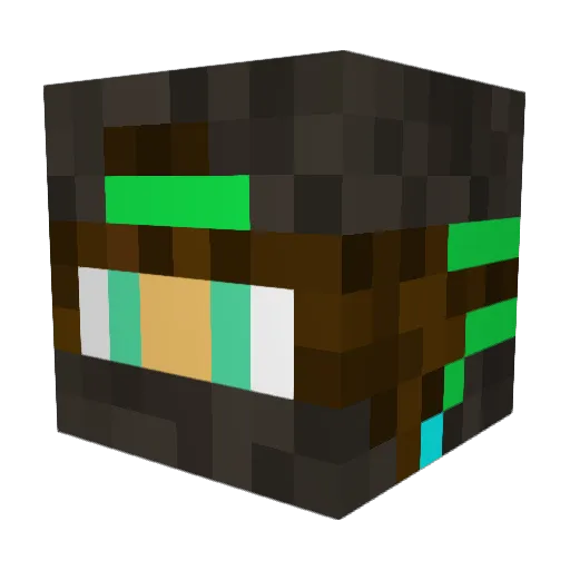 Hunter245G Minecraft avatar head, 3D render