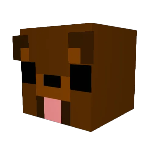 Hunter2k11 Minecraft avatar head, 3D render