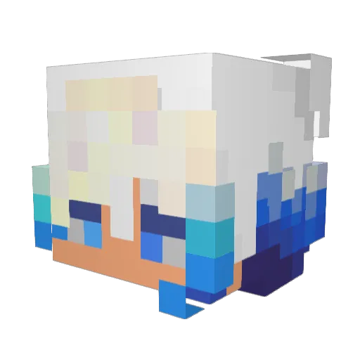 Hunter3422 Minecraft avatar head, 3D render