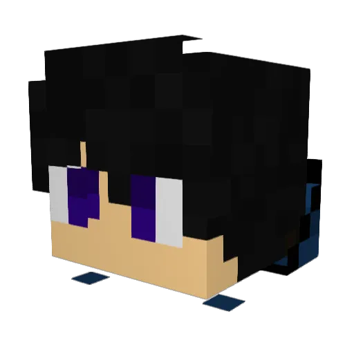 Hunter97 Minecraft avatar head, 3D render