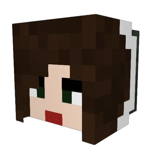 HunterCM14 Minecraft avatar head, 3D render
