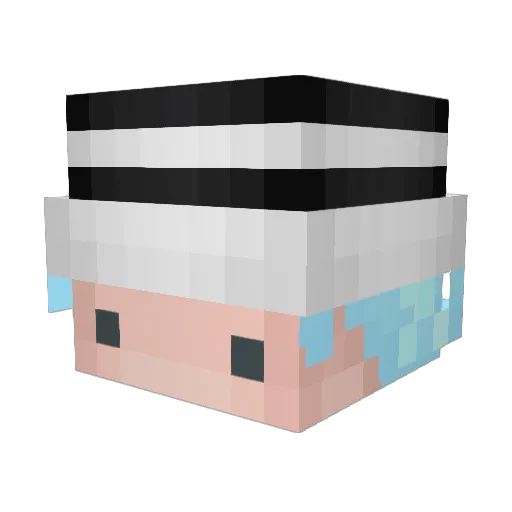 HunterDizzy Minecraft avatar head, 3D render