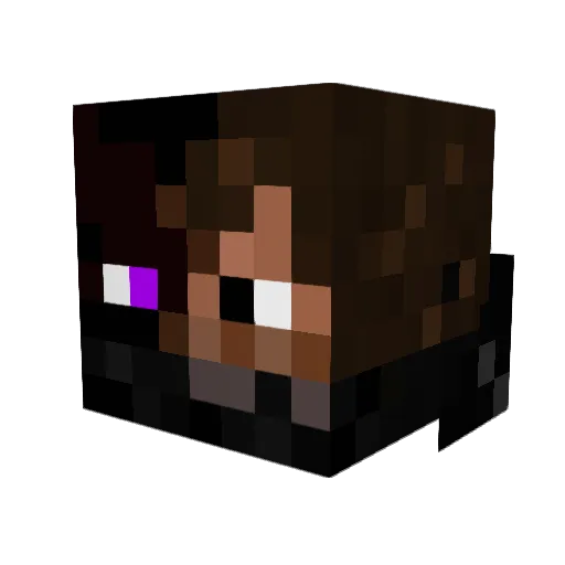 HunterElite42 Minecraft avatar head, 3D render