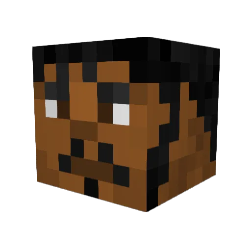 HunterForHire Minecraft avatar head, 3D render