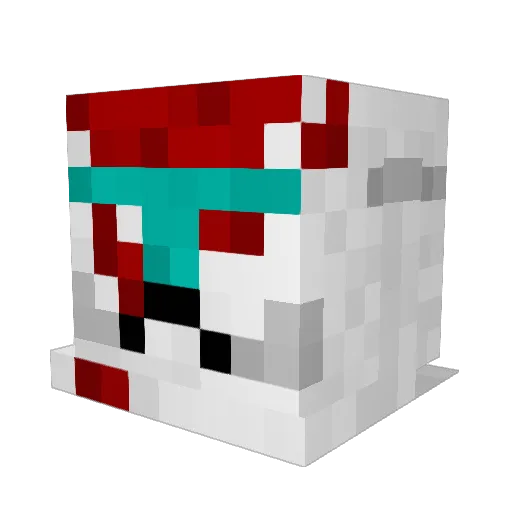 HunterII Minecraft avatar head, 3D render