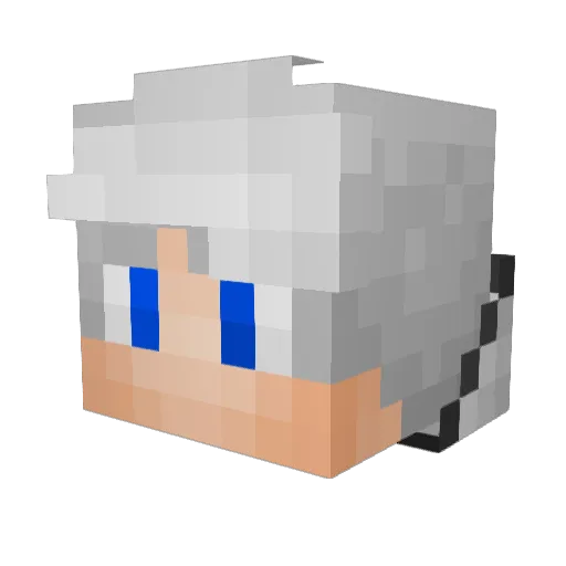 HunterJammy Minecraft avatar head, 3D render