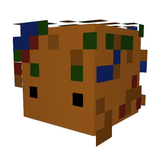 HunterX1010 Minecraft avatar head, 3D render