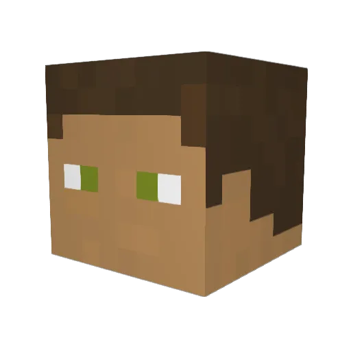 Hunter_K13 Minecraft avatar head, 3D render