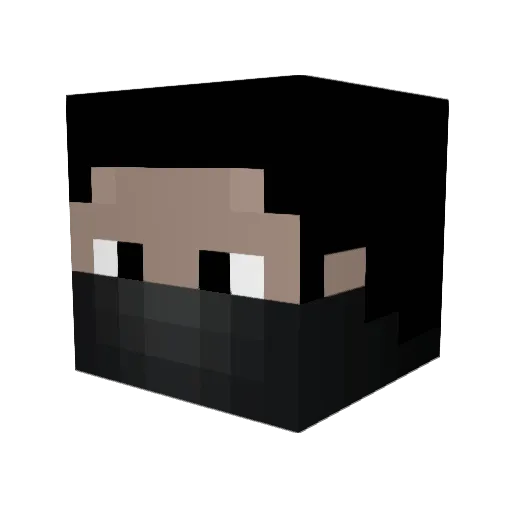 Hunter_feed Minecraft avatar head, 3D render