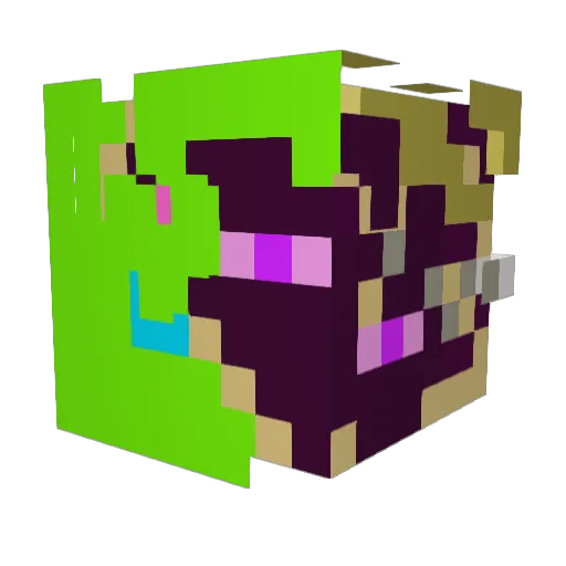 Hunterghg1 Minecraft avatar head, 3D render