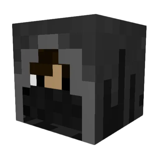 Hunterkilloer Minecraft avatar head, 3D render