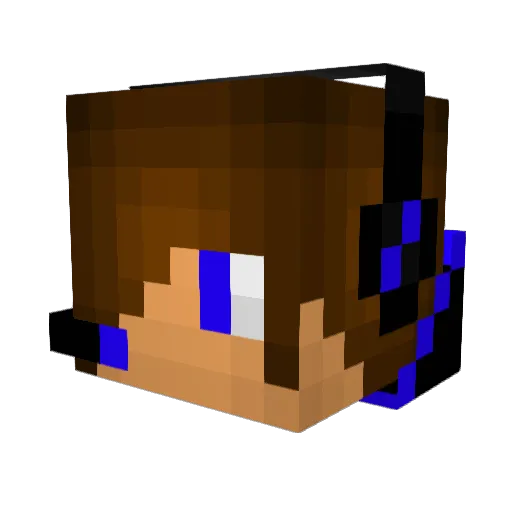 Huntermaster1235 Minecraft avatar head, 3D render