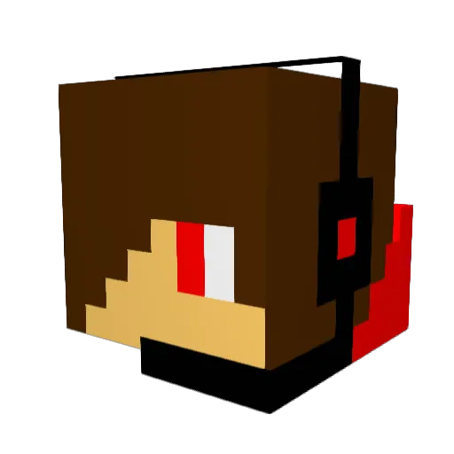 Hunteroftheages Minecraft avatar head, 3D render