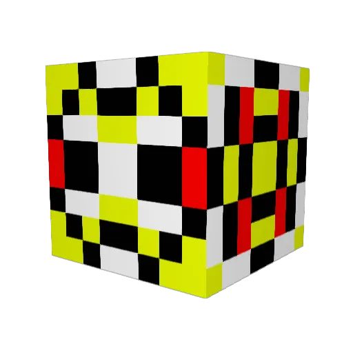 Hunterroger Minecraft avatar head, 3D render