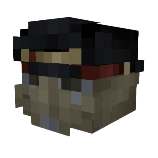 Hunterws267 Minecraft avatar head, 3D render