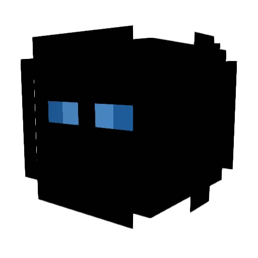 HuntieTV Minecraft avatar head, 3D render