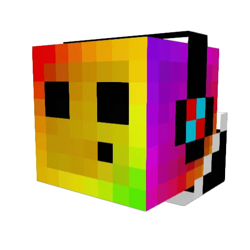 Huntiey Minecraft avatar head, 3D render