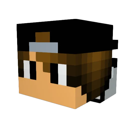 HuntmanPlayzz Minecraft avatar head, 3D render