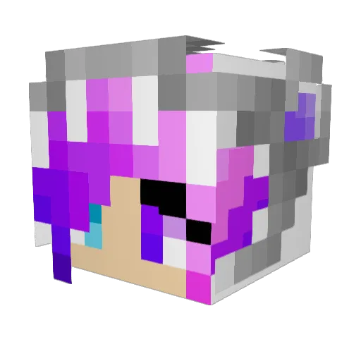 Huntress2016 Minecraft avatar head, 3D render