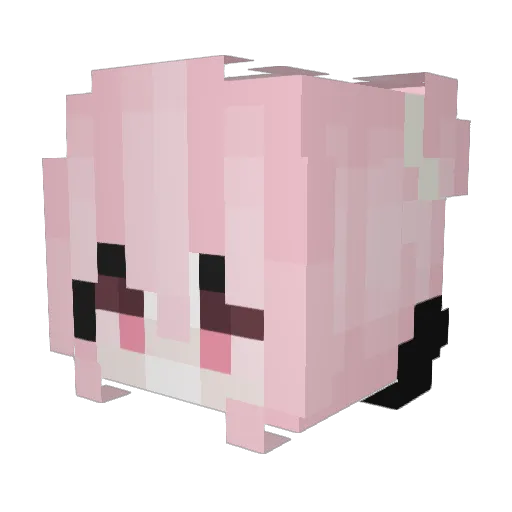 Huntress_ Minecraft avatar head, 3D render