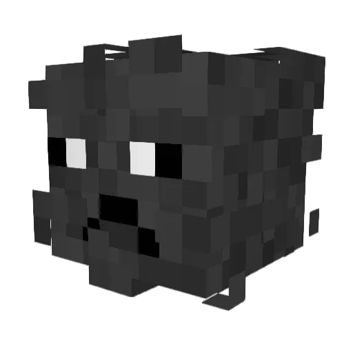 HuntsMoon Minecraft avatar head, 3D render