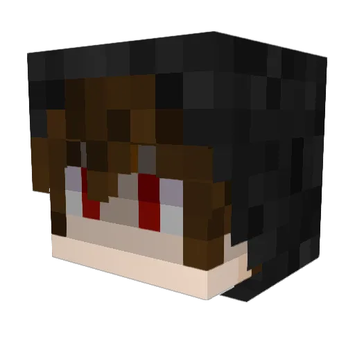 Huntsmanrel Minecraft avatar head, 3D render