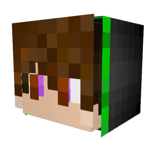 HuntterFIN Minecraft avatar head, 3D render