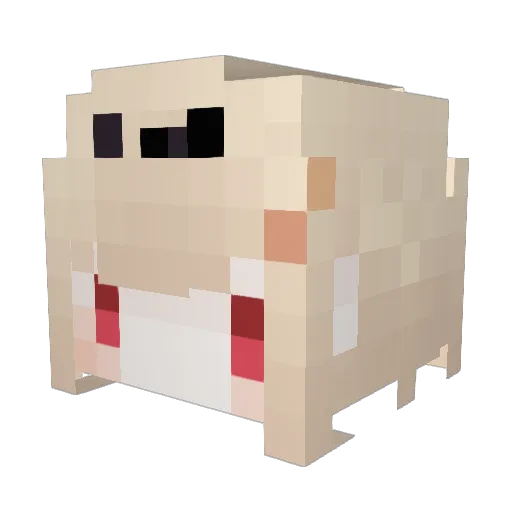Huolin Minecraft avatar head, 3D render