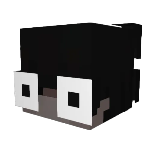 HuongOWO Minecraft avatar head, 3D render