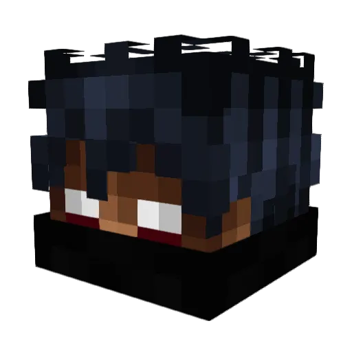 Hur5t Minecraft avatar head, 3D render