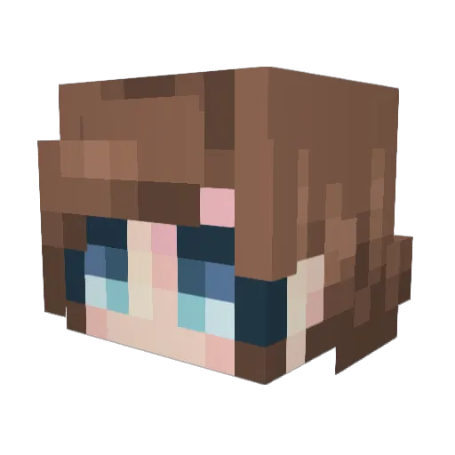 Huraykan45 Minecraft avatar head, 3D render