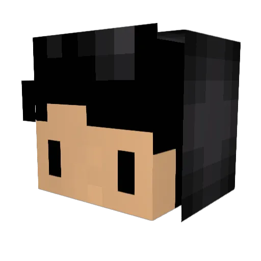 Hurensoohnn Minecraft avatar head, 3D render