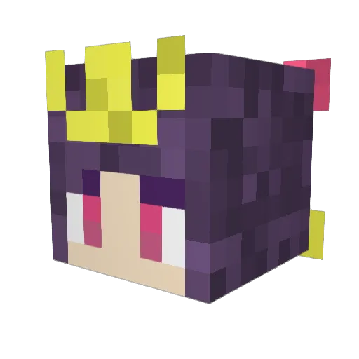 Hurin25 Minecraft avatar head, 3D render