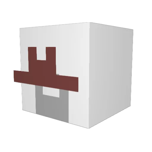 Hurkamalac Minecraft avatar head, 3D render